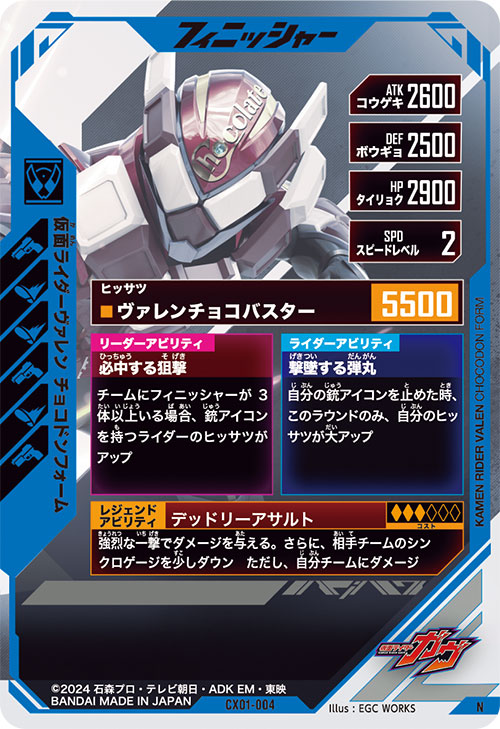 仮面ライダーヴァレン チョコドンフォーム フィニッシャー