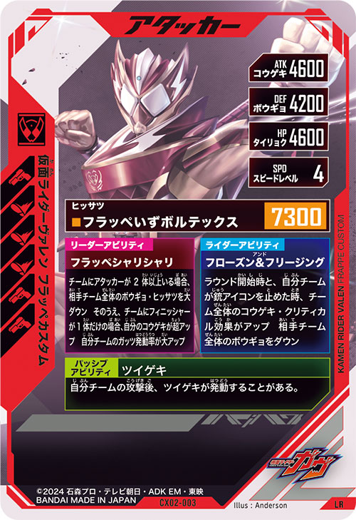 仮面ライダーヴァレン フラッペカスタム アタッカー