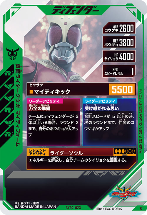 仮面ライダークウガ マイティフォーム ディフェンダー