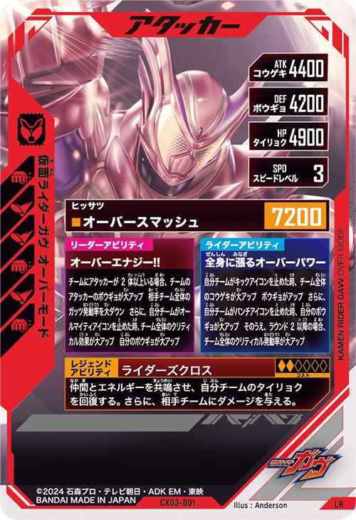 仮面ライダーガヴ オーバーモード アタッカー