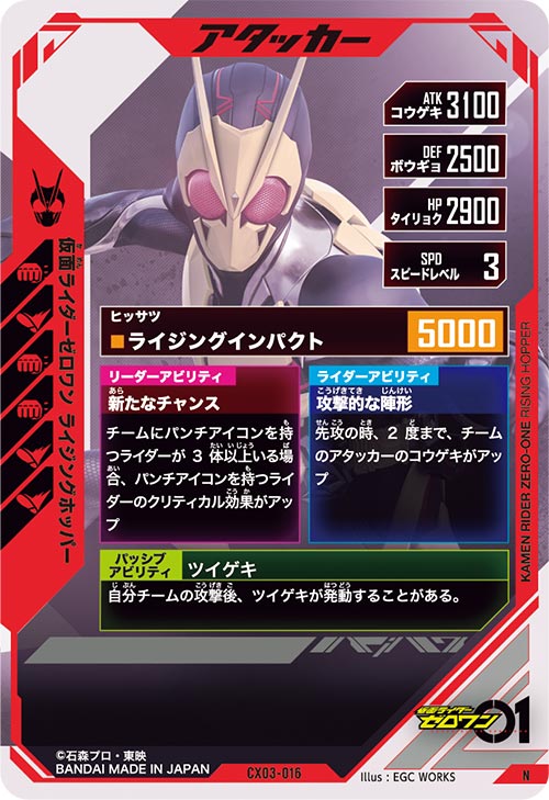 仮面ライダーゼロワン ライジングホッパー アタッカー
