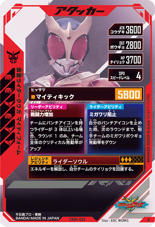 仮面ライダークウガ マイティフォーム アタッカー