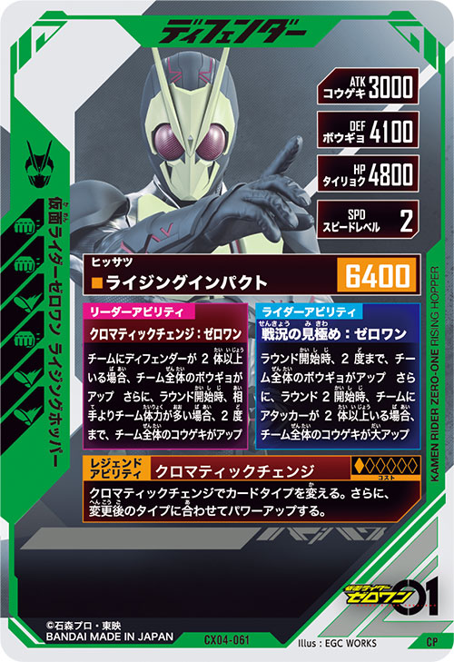 仮面ライダーゼロワン ライジングホッパー ディフェンダー