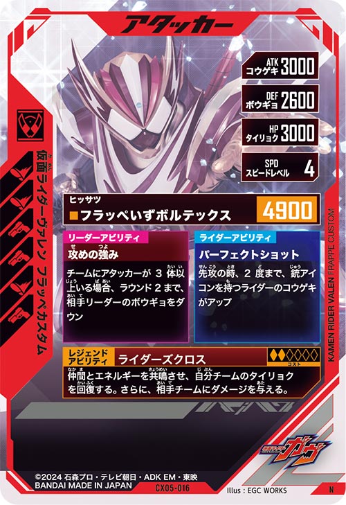 仮面ライダーヴァレン フラッペカスタム アタッカー