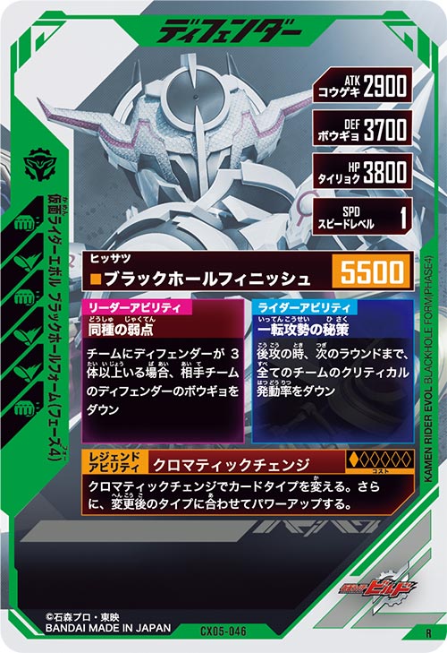 仮面ライダーエボル ブラックホールフォーム（フェーズ４） ディフェンダー