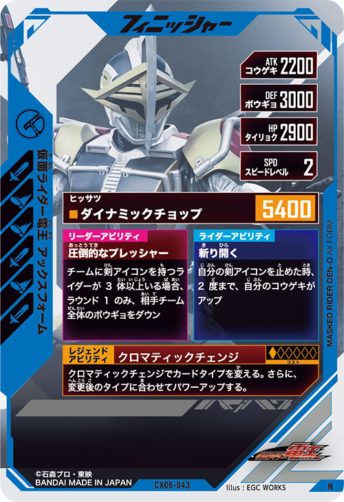 仮面ライダー電王 アックスフォーム フィニッシャー