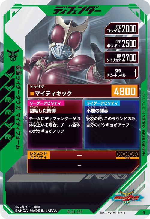 仮面ライダークウガ マイティフォーム ディフェンダー
