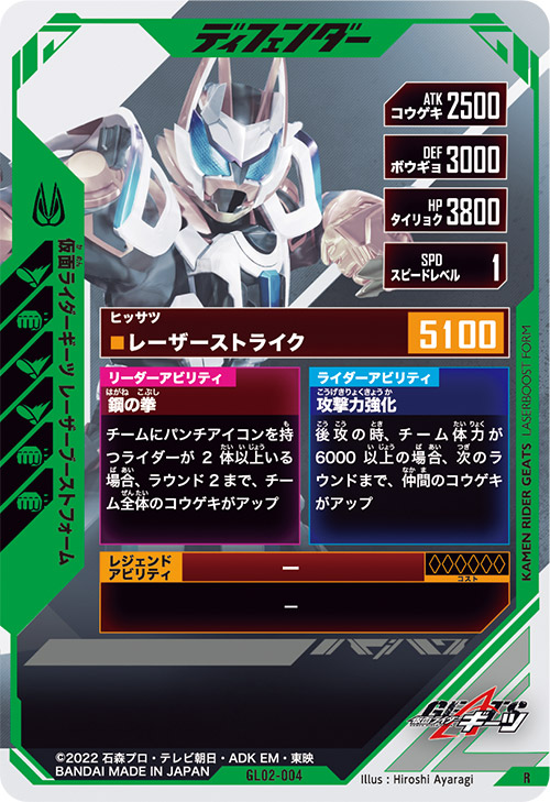 仮面ライダーギーツ　レーザーブーストフォーム ディフェンダー