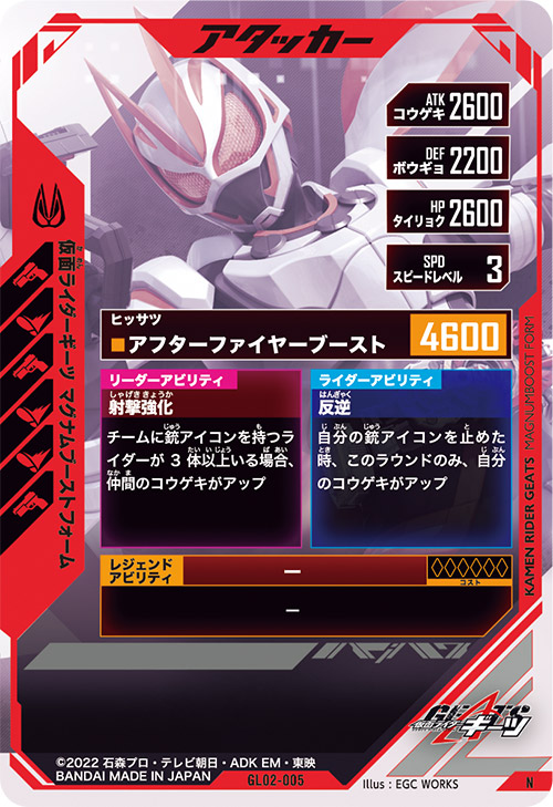 仮面ライダーギーツ　マグナムブーストフォーム アタッカー