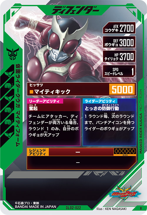 仮面ライダークウガ　マイティフォーム ディフェンダー