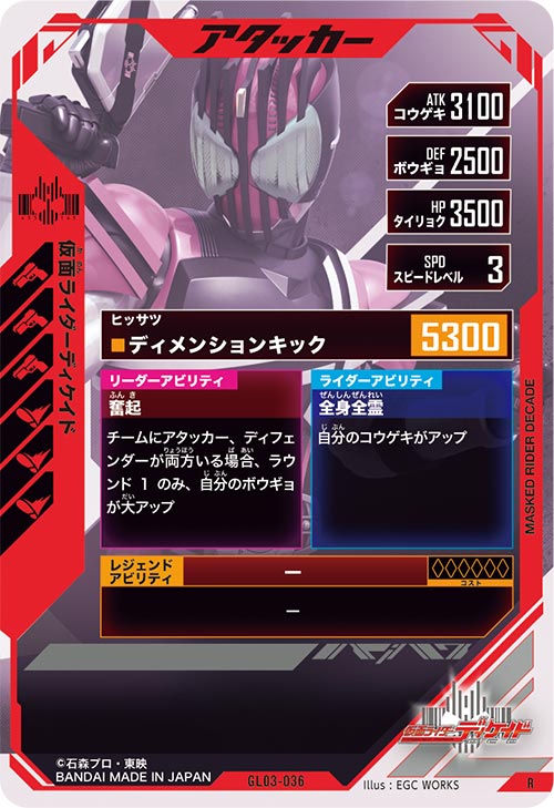 仮面ライダーディケイド  アタッカー