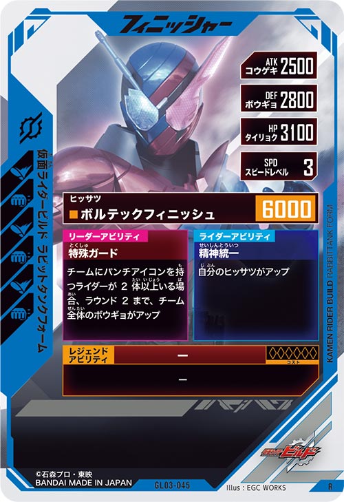 仮面ライダービルド ラビットタンクフォーム フィニッシャー