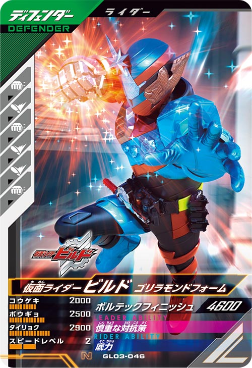 仮面ライダービルド ゴリラモンドフォーム ディフェンダー