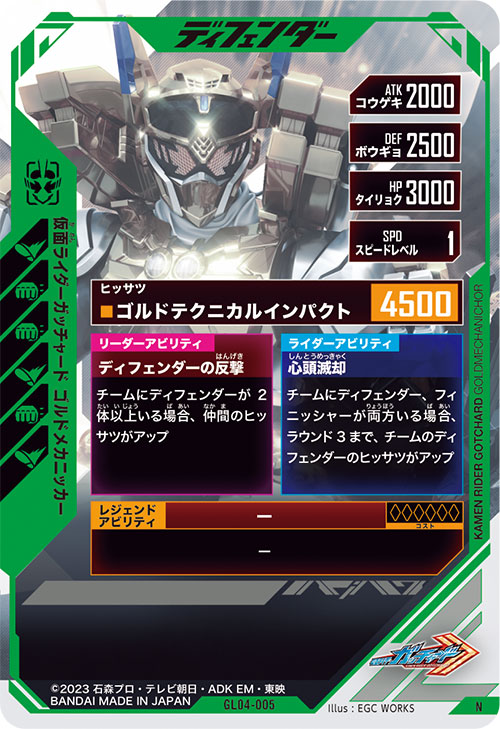 仮面ライダーガッチャード ゴルドメカニッカー ディフェンダー