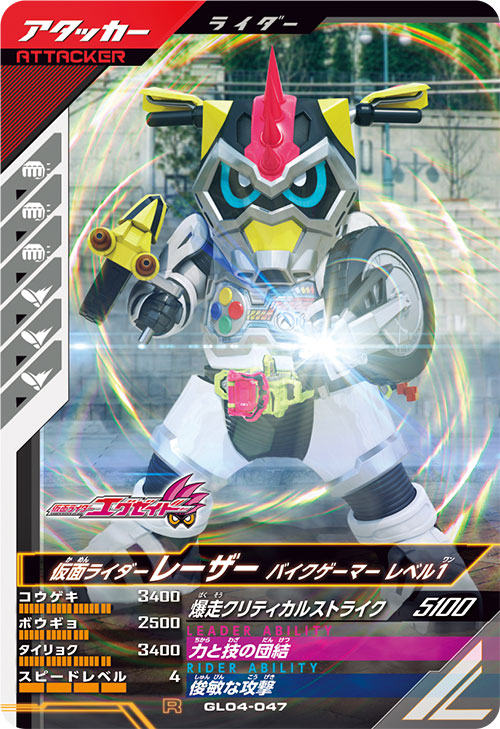 仮面ライダーレーザー バイクゲーマー レベル1 アタッカー
