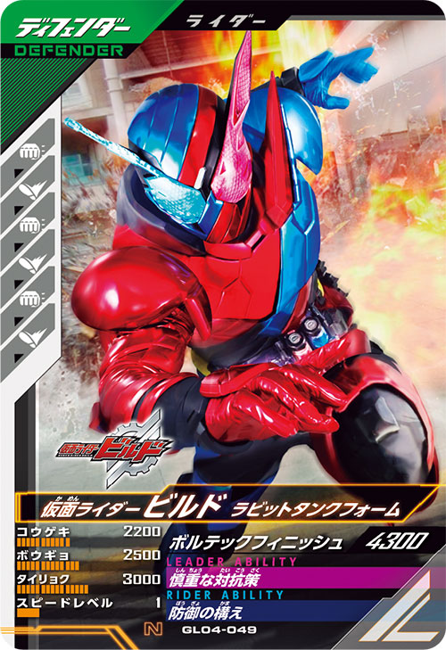 仮面ライダービルド ラビットタンクフォーム ディフェンダー
