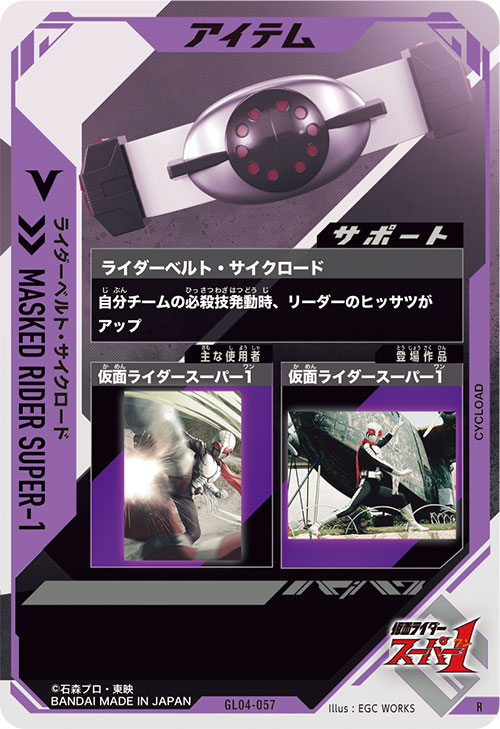 ライダーベルト・サイクロード アイテム