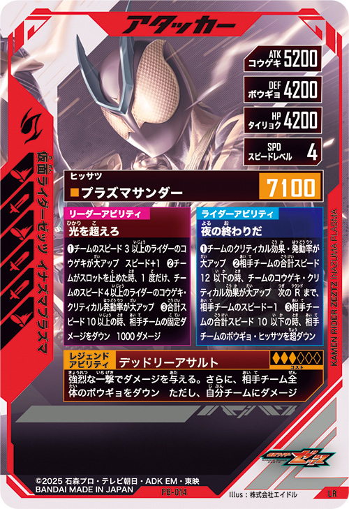 仮面ライダーゼッツ イナズマプラズマ アタッカー