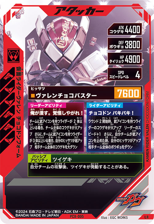 仮面ライダーヴァレン チョコドンフォーム アタッカー