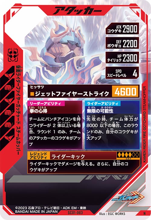 仮面ライダーファイヤーガッチャード スチームホッパー アタッカー