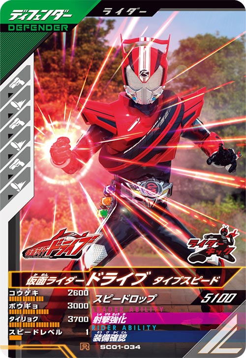仮面ライダードライブ タイプスピード ディフェンダー