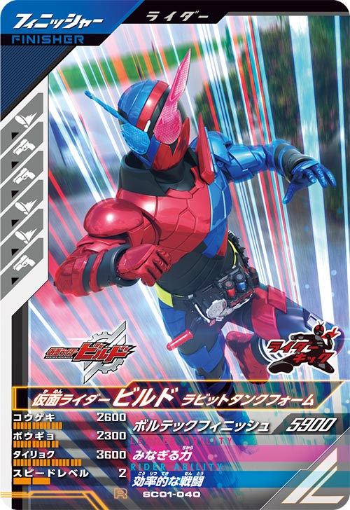 仮面ライダービルド ラビットタンクフォーム フィニッシャー