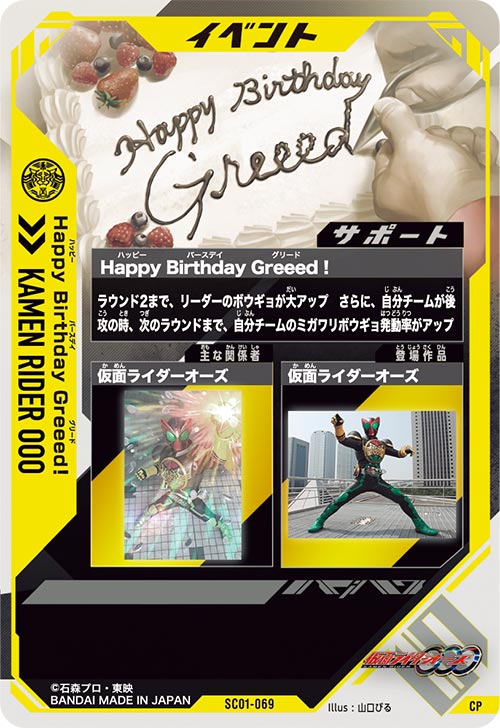 Happy Birthday Greeed! イベント