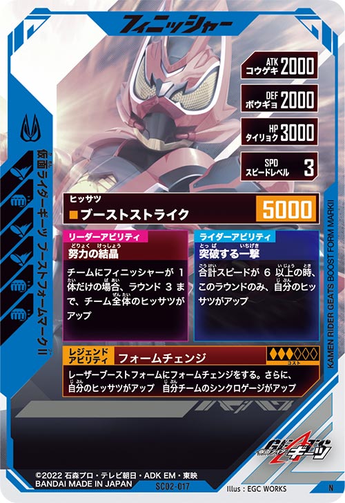 仮面ライダーギーツ ブーストフォームマークⅡ フィニッシャー