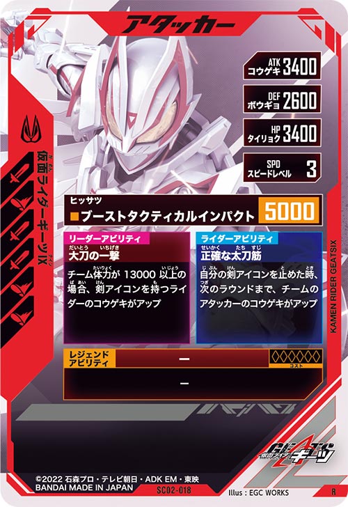 仮面ライダーギーツⅨ アタッカー