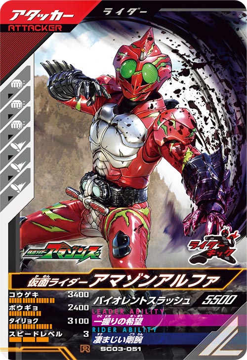 仮面ライダーアマゾンアルファ アタッカー