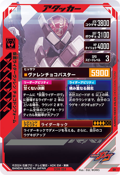 仮面ライダーヴァレン チョコドンフォーム アタッカー