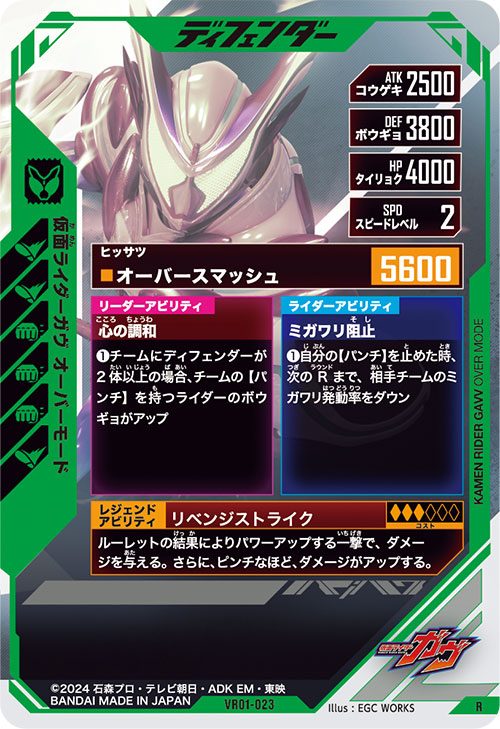 仮面ライダーガヴ オーバーモード ディフェンダー