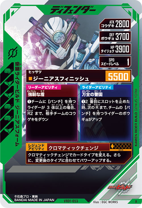 仮面ライダービルド ジーニアスフォーム ディフェンダー