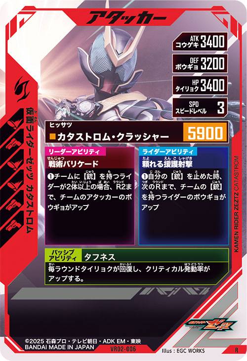 仮面ライダーゼッツ カタストロム アタッカー