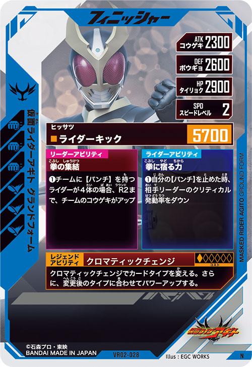 仮面ライダーアギト グランドフォーム フィニッシャー