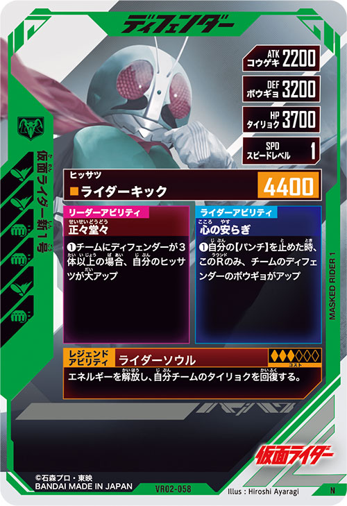 仮面ライダー新1号 ディフェンダー
