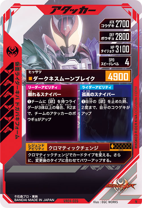 仮面ライダーキバ ドガバキフォーム アタッカー