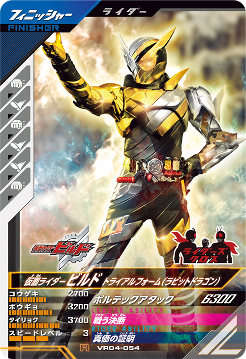 仮面ライダービルド トライアルフォーム（ラビットドラゴン） フィニッシャー