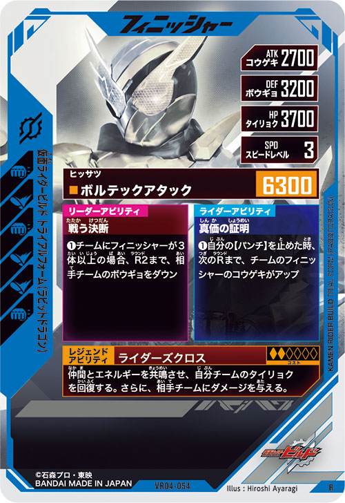 仮面ライダービルド トライアルフォーム（ラビットドラゴン） フィニッシャー