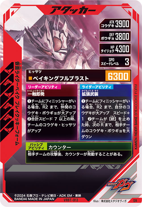 仮面ライダーベイク ブレイクッキーフォーム アタッカー