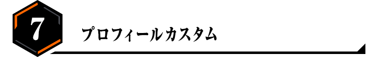 7.プロフィールカスタム