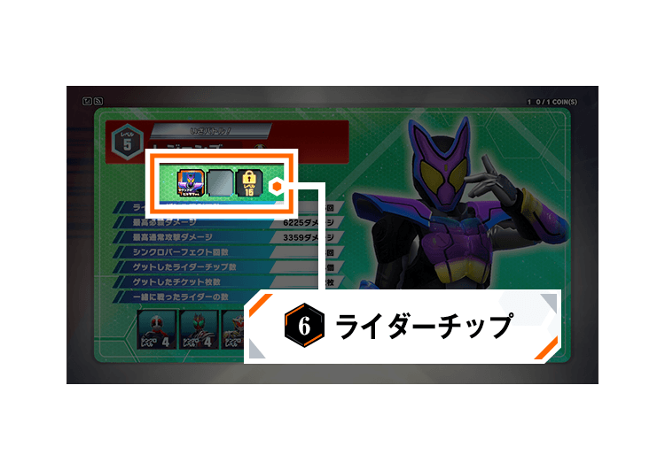 ⑥ライダーチップ