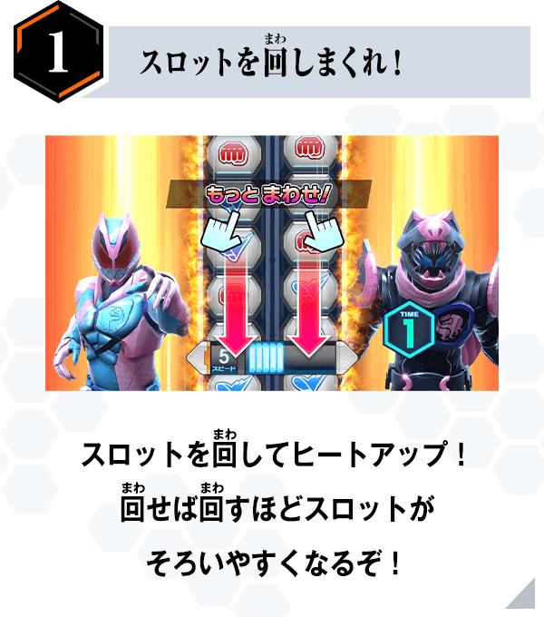 スロットを回しまくれ！
