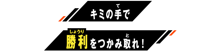 キミの手で勝利をつかみ取れ！