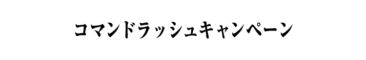 コマンドラッシュキャンペーン