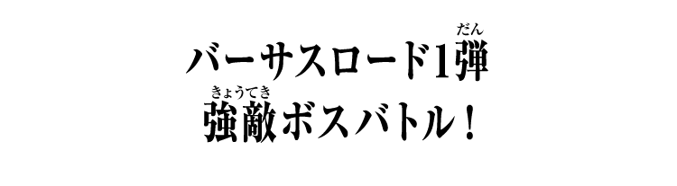 バーサスロード1弾 強敵ボスバトル！